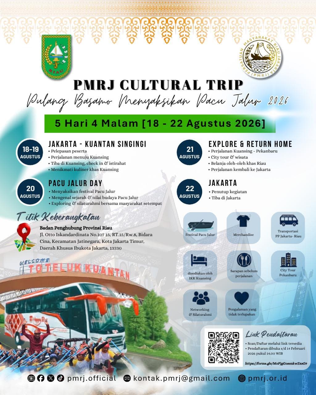 PMRJ Cultural Trip – Pulang Basamo Menyaksikan Pacu Jalur 2026